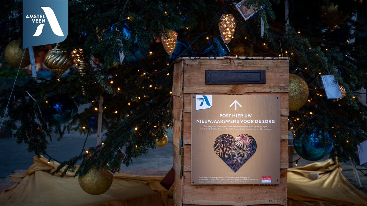 Ga je nog even de deur uit voor de laatste kerstboodschappen? Bij diverse winkelcentra kan je een wenskaart inleveren om zo De Zorg een hart onder de riem te steken💙 beleefamstelveen.nl/wensbomenvoord… 

#visitamstelveen #amstelveen #wensbomenvoordezorg #stadshart
