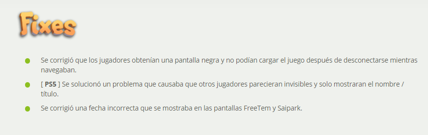 Temtem_es's tweet photo. Hemos lanzado furtivamente el parche 0.6.19 para solucionar una situación que provocó una pantalla negra y un bloqueo, ¡y también el problema de invisibilidad de PS5!
Ha sido un pequeño milagro navideño 🎅🏻
#TemTem #PS5 #PlayTemTem #temtem https://t.co/pPQSmPZ7QJ