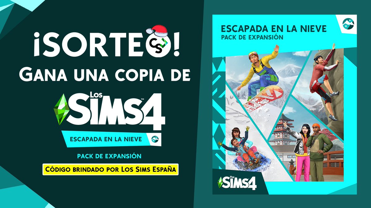 ▪️SORTEO:

¡Gana una copia digital de Los Sims 4 Escapada en la Nieve! ❄️⛩️

REQUISITOS:
- Dale like y RT a este tuit.
- Síguenos y sigue a <a href="/LosSimsES/">Los Sims</a>. 

El sorteo se cierra el 25 de diciembre del 2020

¡Mucha suerte a tod@s! 🍀

👇👇👇