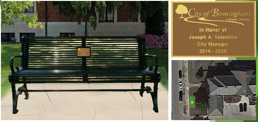 I'm humbled and honored to be recognized by the City Commission for my career in Birmingham.  It has been a privilege to have served in eight positions over 24 years in this incredible community.  Thank you for the opportunity to serve you and for this special recognition.