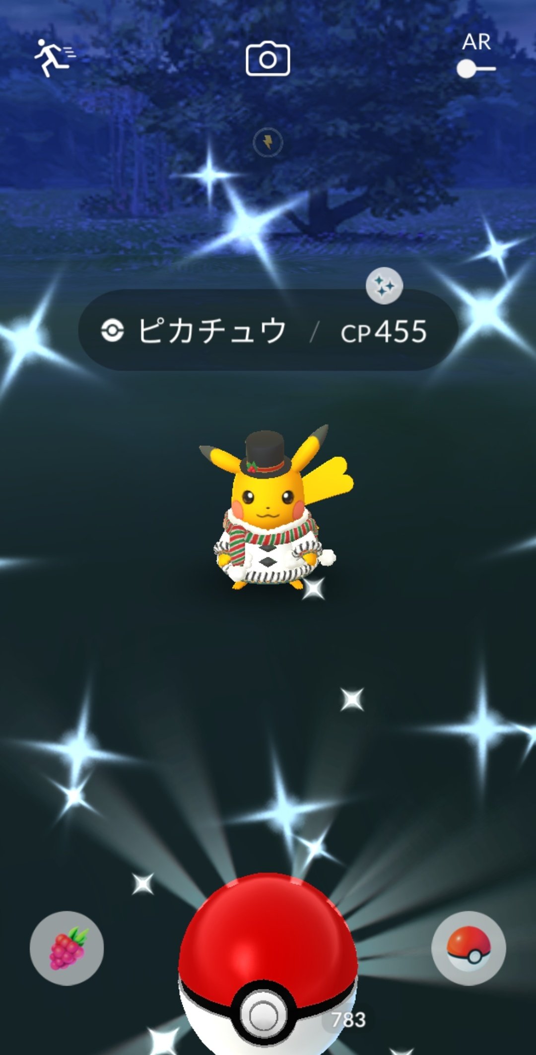 蜜葉 ピカチュウかデリバード色違いを求めて ニアバイ影のまま徘徊中に ピカチュウのほうがキラリました 作戦成功 イベント二日目で実質実装色違い二体 順調順調 ぷにぷにが絶不調のため どうしてもポケモンgoの比重がおおくなる