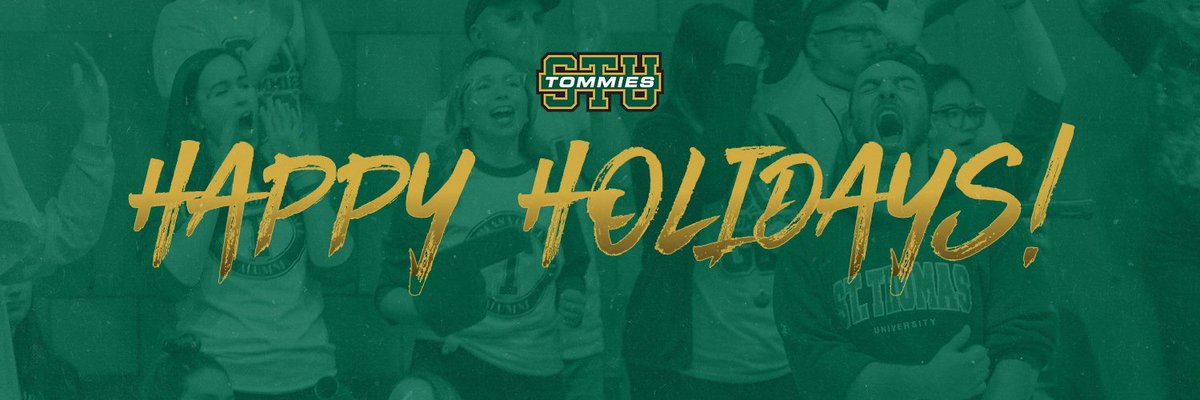 From the STU Tommies, we want to extend the best wishes this Holiday season!

Our student-athletes and our coaches/staff have answered the call day in and day out this year despite the many challenges that have been thrown at us.