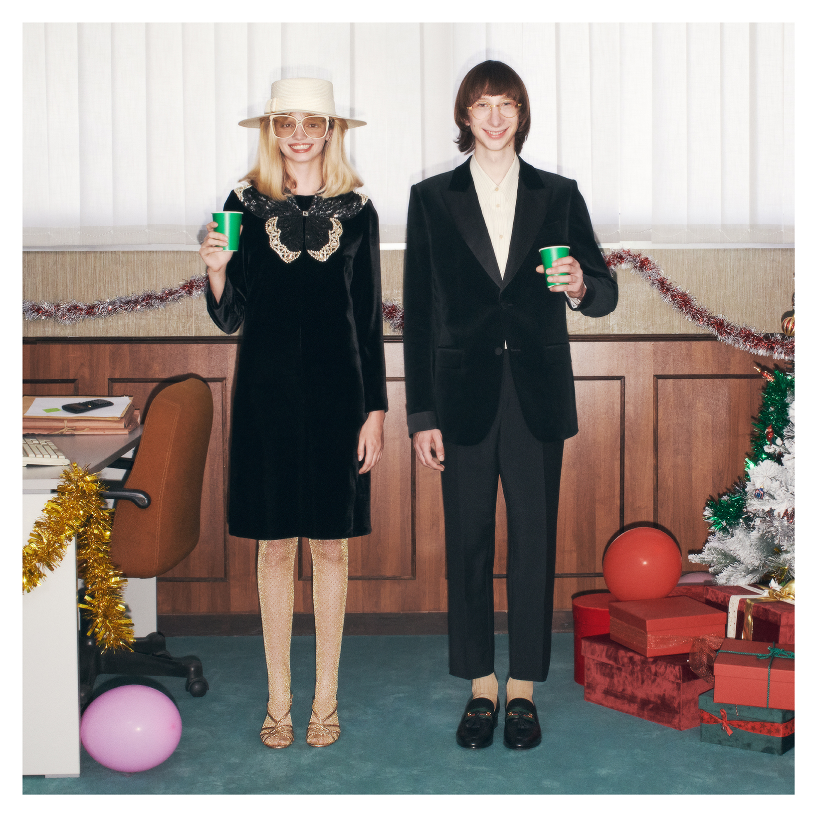 Gucci velvet cheap dress