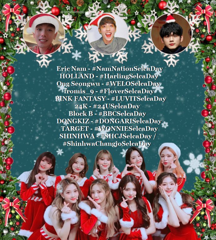 SelcaKalendar's tweet photo. Selca list of groups/artists, starting now 12am KST. Join if youโd like! ๐งโ๐ #NamNationSelcaDay #HarlingSelcaDay #WELOSelcaDay #FloverSelcaDay #LUVITSelcaDay #24USelcaDay #BBCSelcaDay #DONGARISelcaDay #WONNIESelcaDay #SHCJSelcaDay #ShinhwaChangjoSelcaDay #KPOP https://t.co/YPYocdEuQM