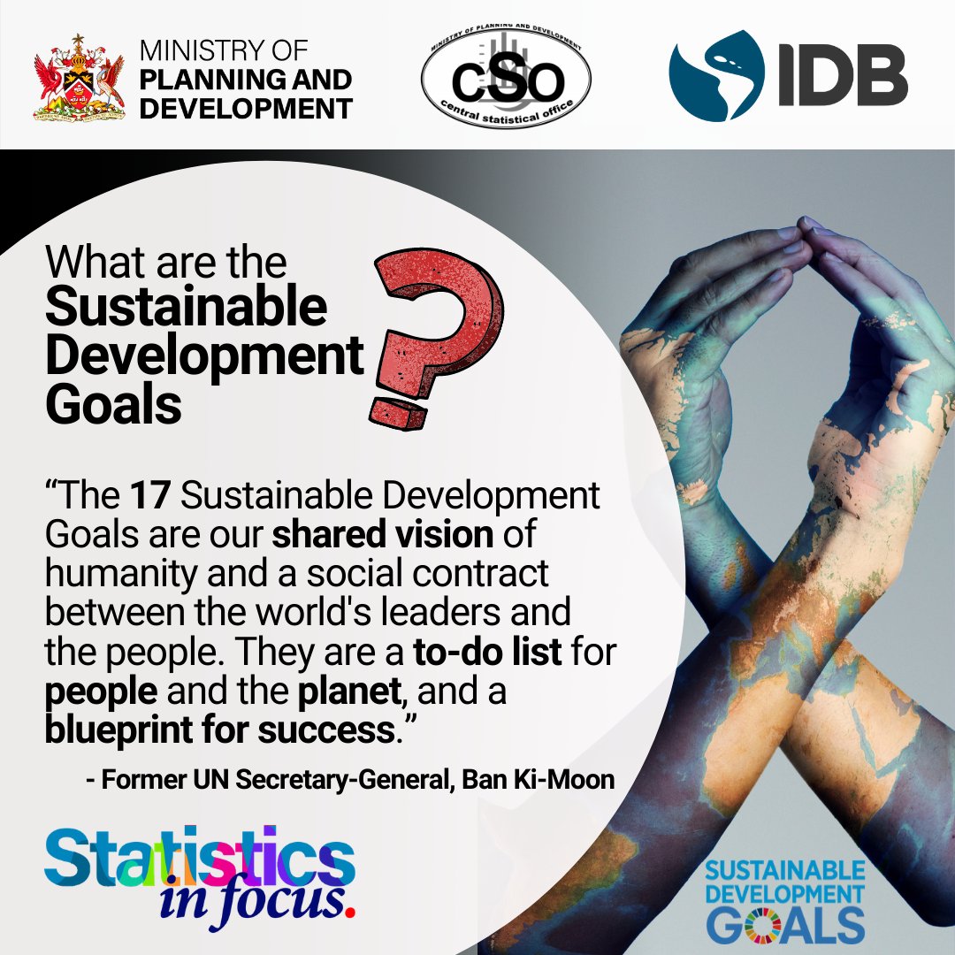 PlanningTT's tweet photo. The Sustainable Development Goals serve as a yardstick of measurement for the advancement of global development goals.
Get your copy of this week's Thursday @GuardianTT Newspaper to read more in our "Statistics in Focus" column. ๐ฐ๐๐จโ๐ฉโ๐งโ๐ฆ๐ก
#statisticsinfocus #CSO #SDGs #MDGs https://t.co/ih4CwpS78r