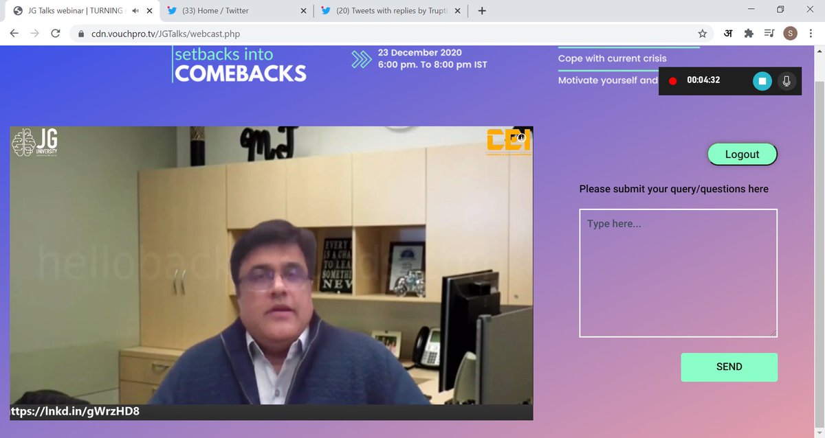 CEIempowers's tweet photo. #LIVE at the #CEIWebinar NOW:

The World today is moving AWAY from degrees and into Skills! The #CEILiveProject will help you build your Career by inculcating within you, the Niche Skills required.

@CEIempowers https://t.co/y3YVVbDVF3