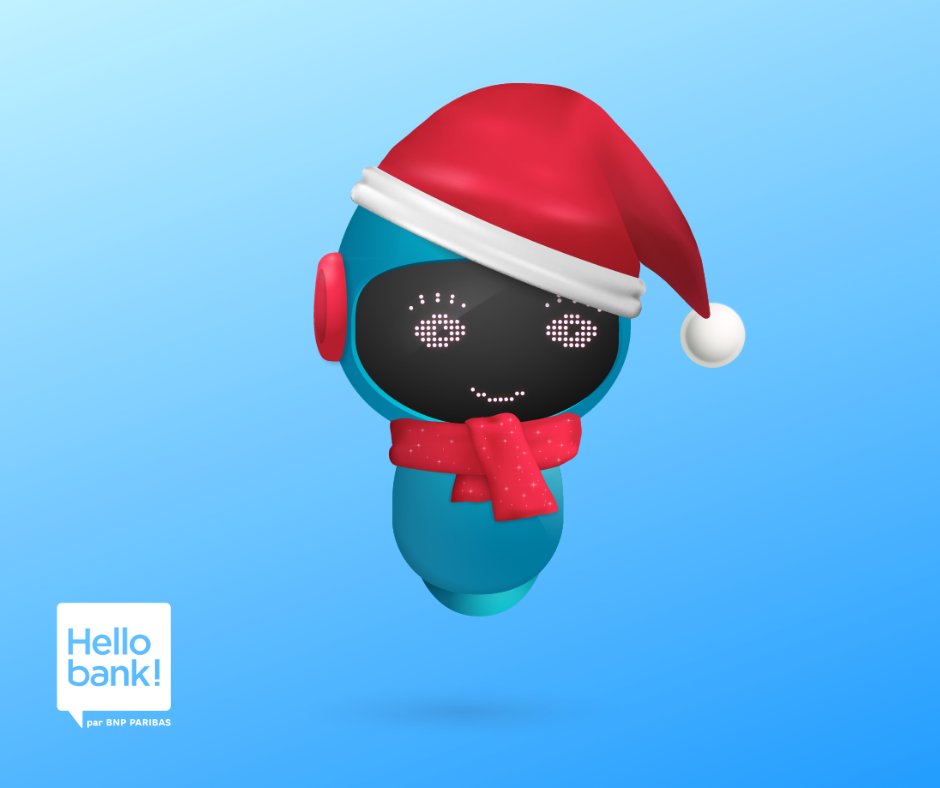 Hellobank_fr's tweet photo. Les 24 et 31 décembre, la #HelloTeam sera exceptionnellement disponible jusqu'à 16H30 sur les réseaux sociaux ! L'occasion de faire plus ample connaissance avec HelloïZ qui prend le relais. 😉 https://t.co/ur20UibgsE