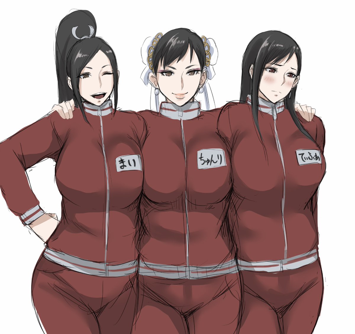 "Me and my friends with modest tracksuits"