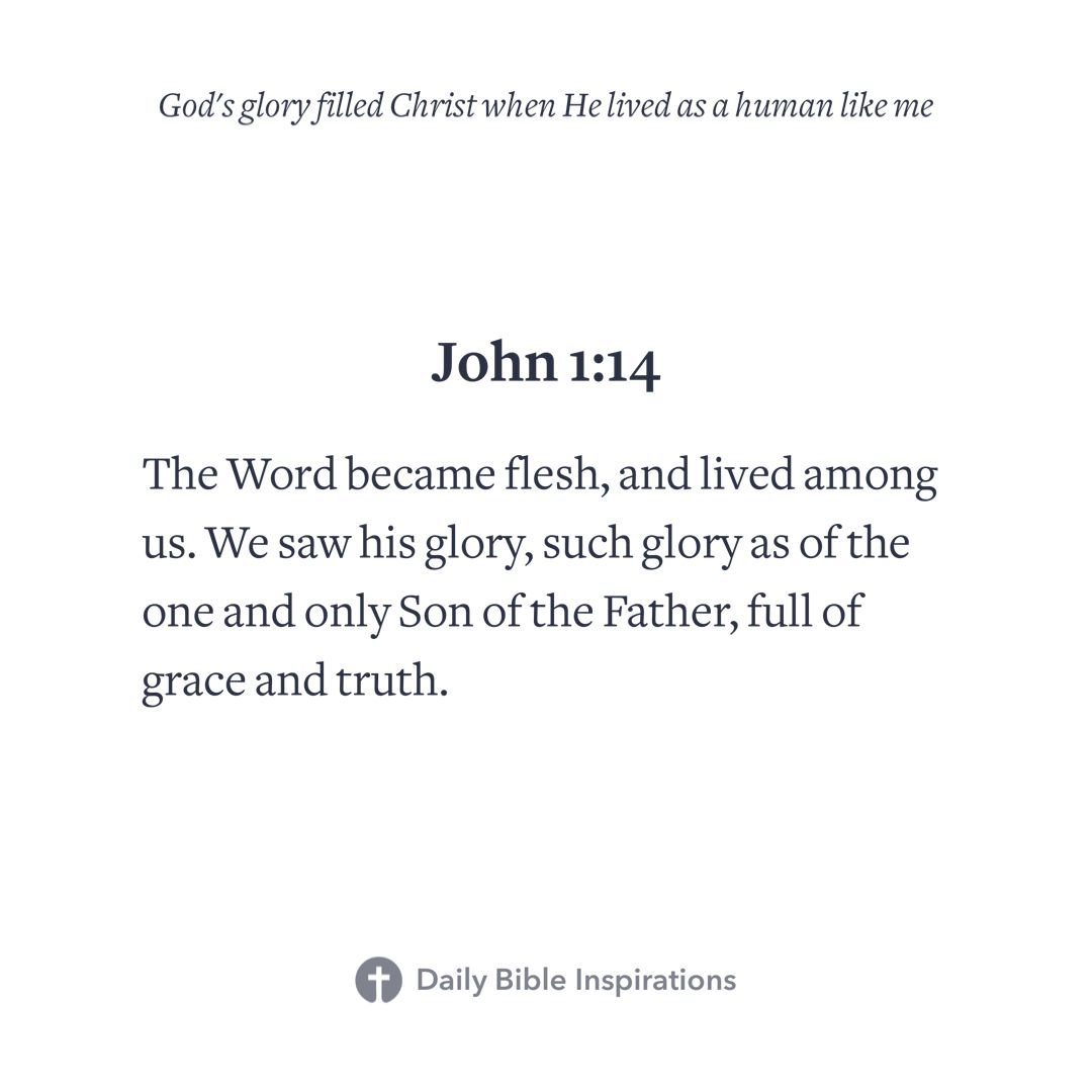 What the Bible says about #Christmas – John 1:14