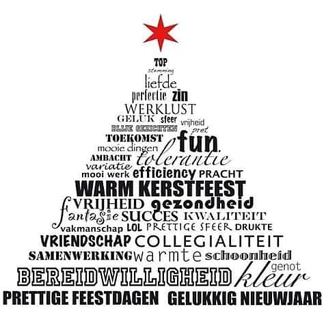 Blijven aan elkaar denken! 
Fijne feestdagen toegewenst.