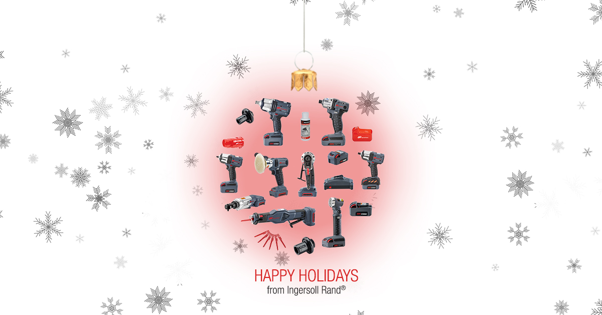 IRProducts's tweet image. From our family at Ingersoll Rand to yours, we wish you all a very happy and healthy holiday season. #IRTOOLS #merrychristmas #newyear
