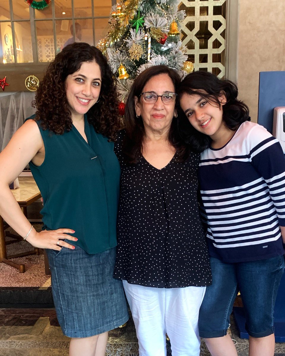 Madhuribanerjee's tweet photo. Took my ex mother in law out for a hair cut n lunch. 
Been divorced for a decade but I'll always love her cos she's my biggest support. https://t.co/fMBjwm6KGS