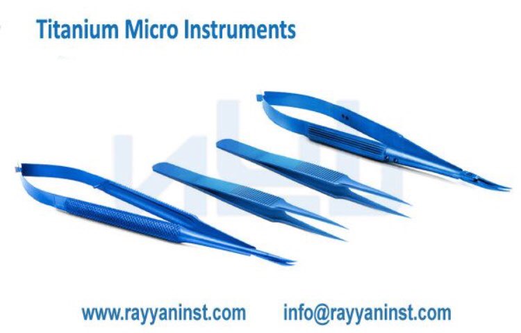 Rayyaninstrume1's tweet image. Check Out #Rayyaninstruments
#ophthalmicinstruments #microinstruments
#micro_surgery #micro_needleholder_forceps_scissors  #ophthalmicsurgery
#quality #brings #success
