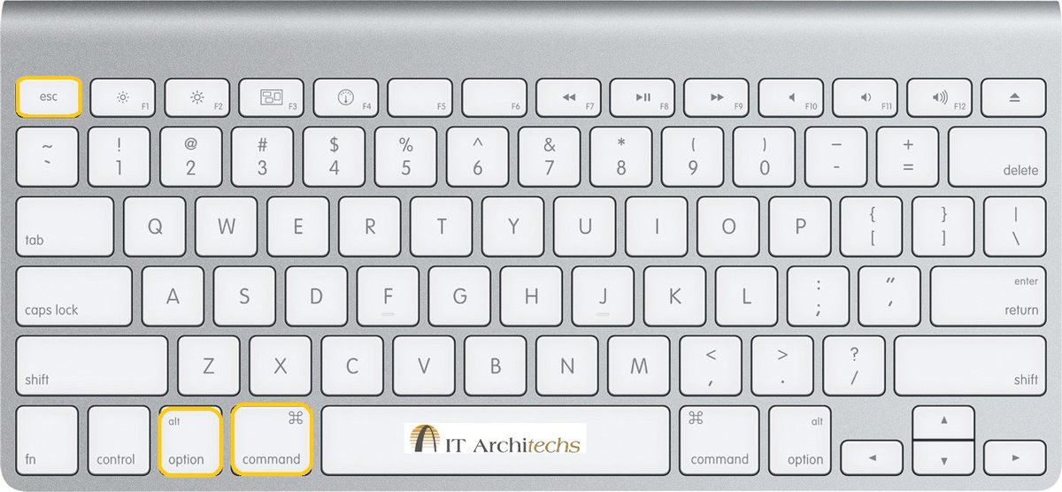ITArchitechs's tweet image. Mac Tip:  Your application is hung or frozen, press Option + Command + Esc to force quit the rogue app.  
#MacTip #ITArchitechs