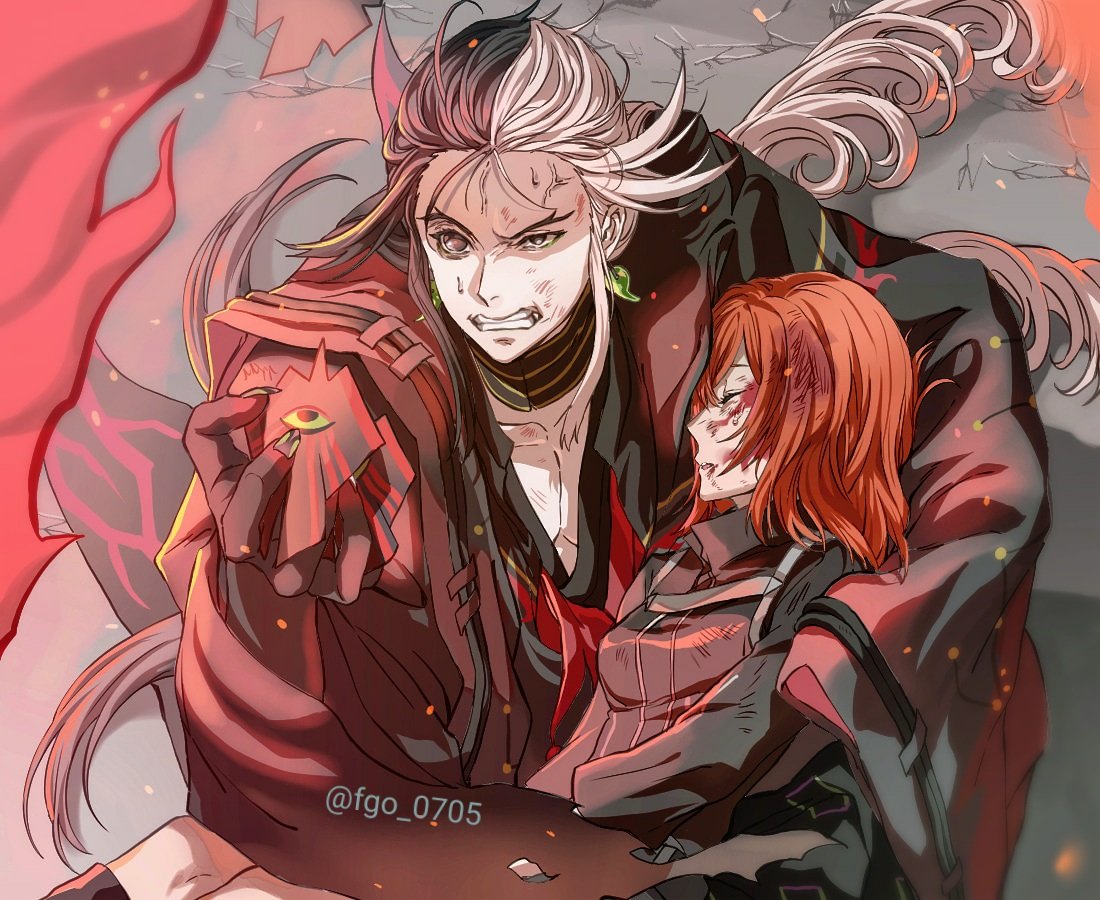 Fgo リンぐだ あの顔をカルデアの敵に対して向けてくれる日あるのかな リンボには憎 雪乃のイラスト