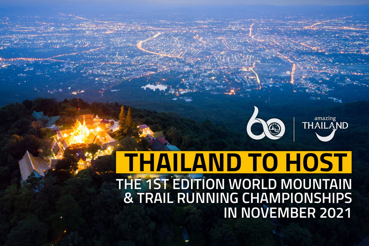 WMRAmountainrun's tweet photo. We're very happy to announce that the first edition of the World Mountain and Trail Running Championships (#WMTRC) will take place between 11 and 14 November 2021 in ... Chiang Mai, Thailand! Read all about it here 👇

https://t.co/VXxYFjU2aS https://t.co/lEtRouTZN2