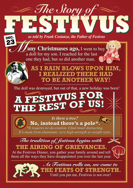 KevinDgmark's tweet photo. Happy Festivus ..#HappyFestivus #ChristmasEveEve #wednesdaythought #lightsforlouis #WednesdayMotivation #WednesdayWisdom #HappyHolidays https://t.co/y8hEQz8omb