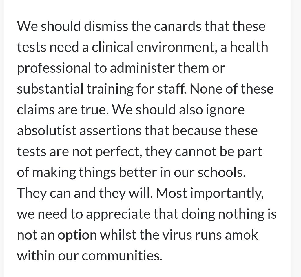 For example MAT CEO from Star Academies is claiming we should just ignore any concerns raise about LFTs.They're like stereotypical dodgy second hand car salesmen or CMOT Dibbler."Na mate, ignore the bad press, trust me its a great little run around"