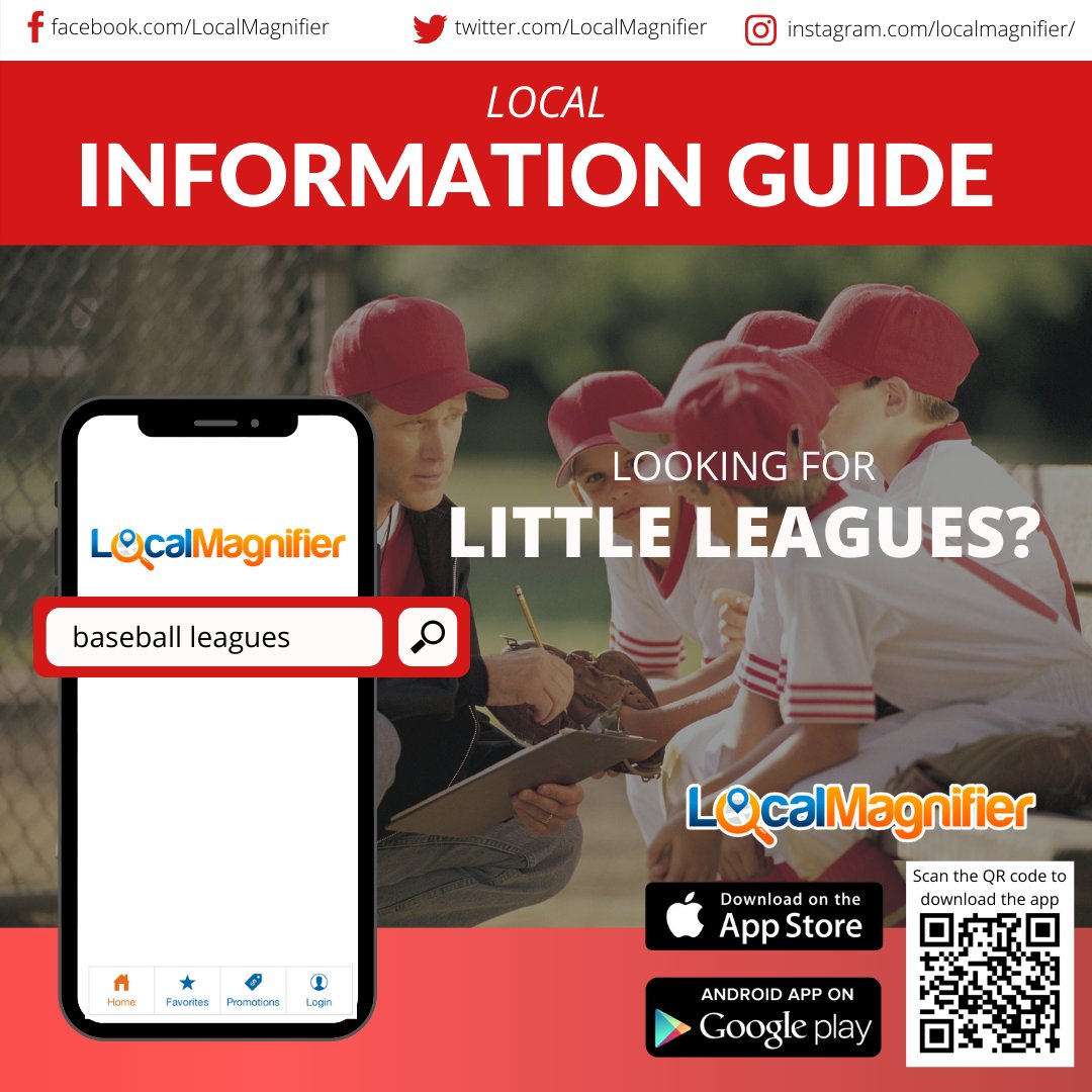 LocalMagnifier's tweet image. Join little leagues in your area. Visit #localmagnifier today to find leagues.

#littleleague #sports #sportsleague #leagues