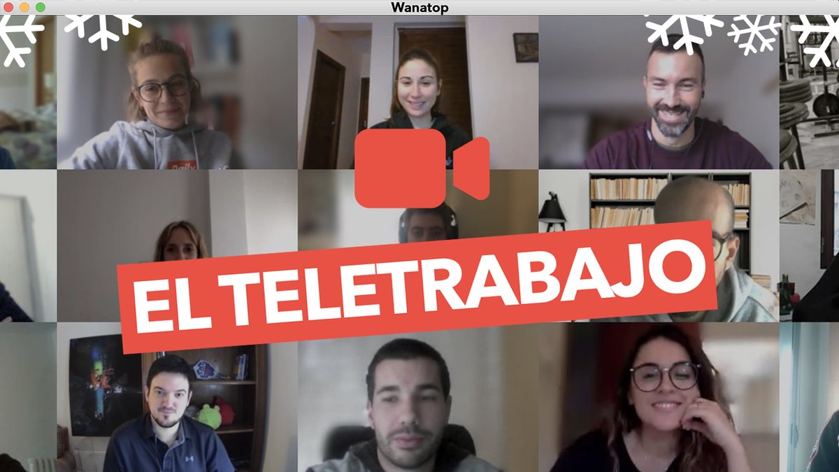 💻 Conectando ... ¡última videollamada de 2020!

Este año ha sido un cambio radical en nuestro día a día, y ha habido una palabra que ha sonado muy fuerte: TELETRABAJO.

¡Desde Wanatop, te deseamos que pases Feliz Navidad, y un próspero 2021

youtu.be/q4HFZpmrygo