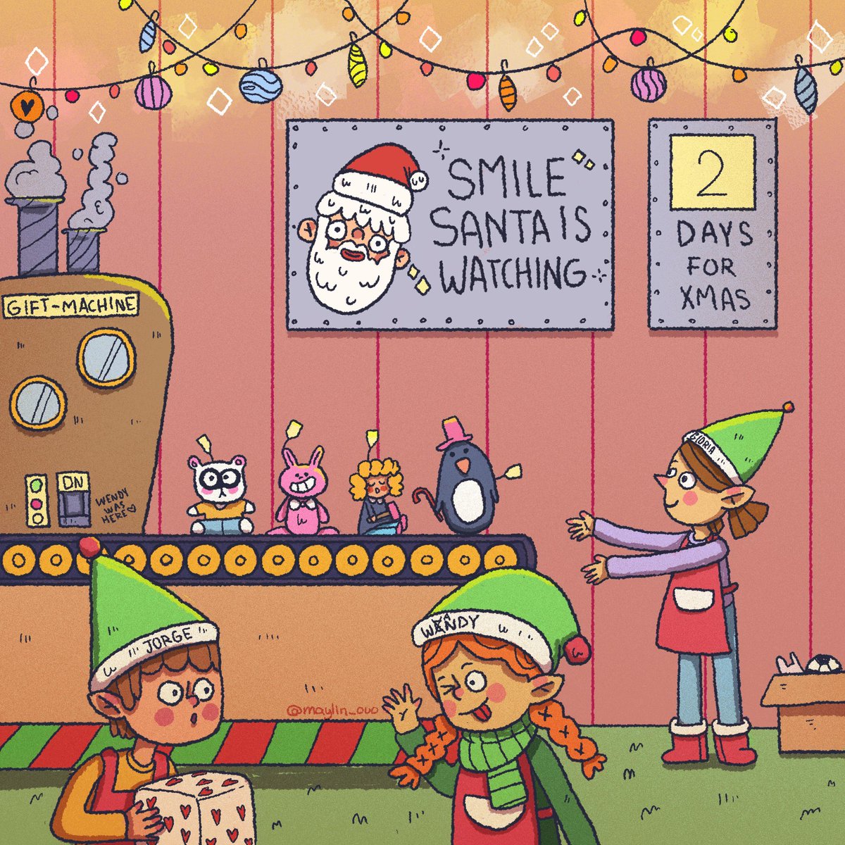 maylinouo's tweet photo. Me atrasé un poquito pero aca están unos duendesitos para el #cursedchristmas2020 🎄 🎅
.
.
.
.
#illustration #digitalart #characterdesign #art #cuteillustration #cool #Colors #cartoonart #christmasmood #christmasillustration #christmasdrawing #christmascreatures https://t.co/suzHWz4fk3