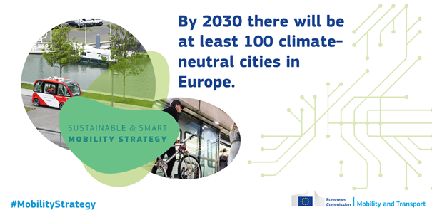 Transport_EU's tweet photo. #MobilityStrategy 
Increasing use of collective transport, walking &amp; cycling as well as automated, connected &amp; multimodal mobility will cut pollution &amp; congestion in cities. Find out how 🇪🇺 engages with cities ➡ https://t.co/MoYO0Zqqyb https://t.co/vThwXAGYit
