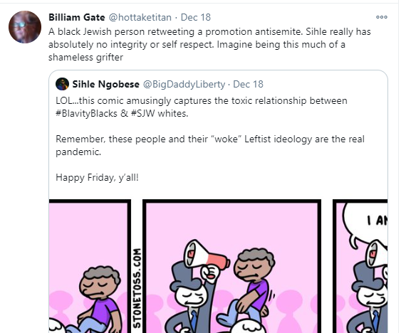 Step 2: get told, once again, that this is not just an edgy cartoonist with an inappropriate sense of humour, but a rabid anti-Semite and race realist with a long history of pushing vile narratives in his work, e.g. linking IQ to race, etc.Fun stuff. https://www.reddit.com/r/antifastonetoss/comments/fcck5a/the_definitive_guide_to_why_stonetoss_is_a_nazi/