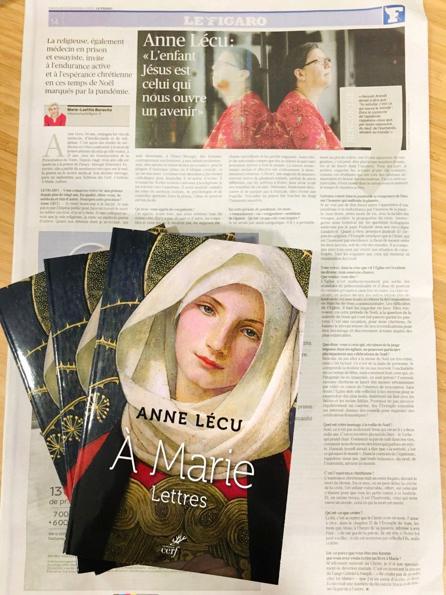 laprocure's tweet photo. 🗞️Très bel entretien avec la sœur Anne Lécu dans @Le_Figaro du jour.👉https://t.co/lX4KAnb2B8

Anne Lécu a réalisé un podcast avec La Procure autour de son livre "À Marie" (@cerf) que vous pouvez retrouver ici :
👉https://t.co/RbnA0bcZAk https://t.co/LNExKVl5sT