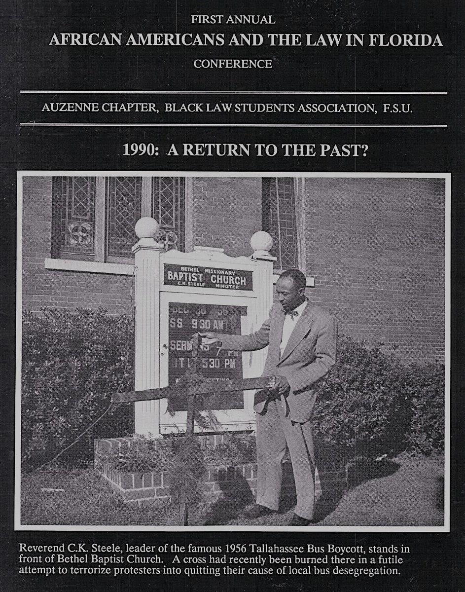 3 of 36As a 3L in the FSU College of Law, I almost single-handedly produced an “African Americans and the Law in Florida” conference.It was a futile attempt to give our Black Law Students Association a substantive event annually revolving around our chosen profession.