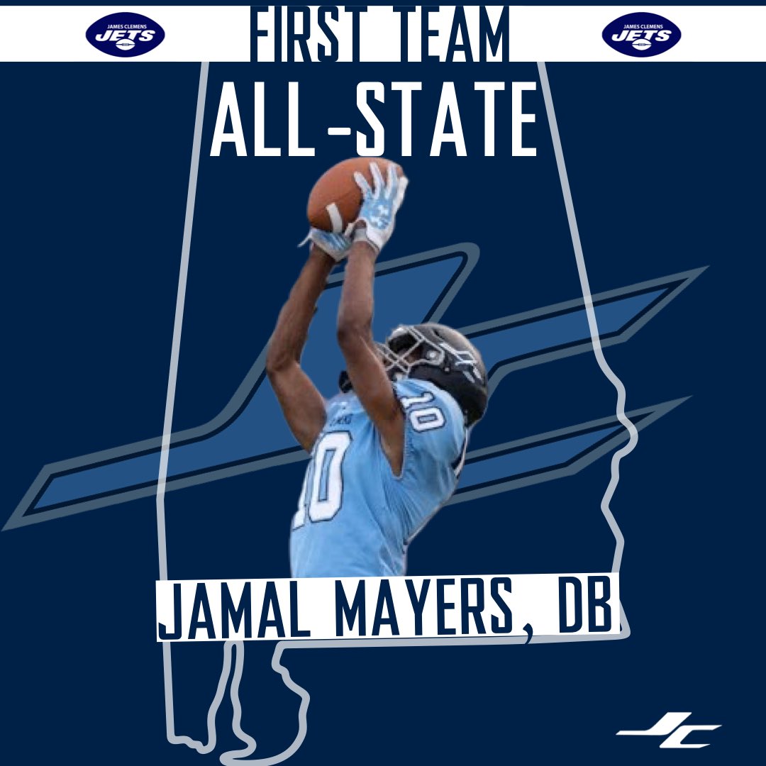 JCJetsFootball's tweet photo. Congratulations to Soph-DB Jamal Mayers on making 1st Team All-State. #countylinepride https://t.co/NETfuqLj8w