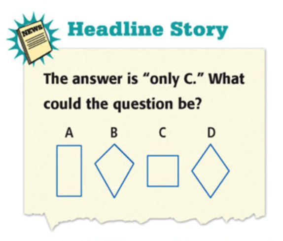 EarlyMathEDC's tweet photo. In some #HeadlineStories, students are given an answer &amp; have to think of a #question. What could it be here? What properties of these shapes are the same? Different? What questions will YOUR students come up with?! https://t.co/RSn26gELJH #MathAtEDC #iTeachMath @EDCtweets https://t.co/l1JMAJLrgf