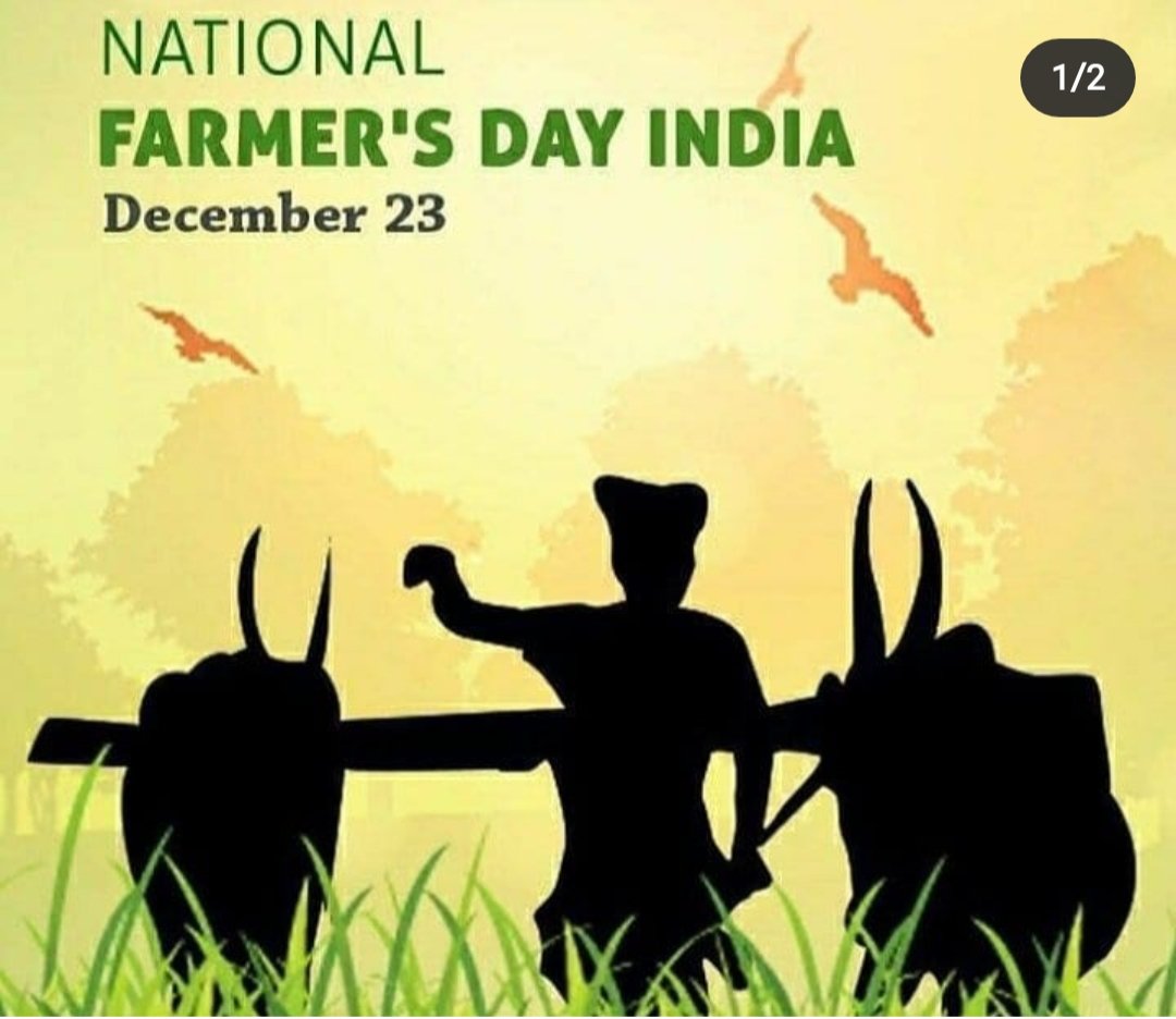 iamanjalid's tweet photo. National Farmer's Day #farmer #NationalFarmersDay #23december #kisandiwas2020 #DigitalKisan #december @iamtejaswinid @Aartipandit24 @archana_bachhav @vs_savi @YuvrajPawale4 https://t.co/qLxXinE6FN