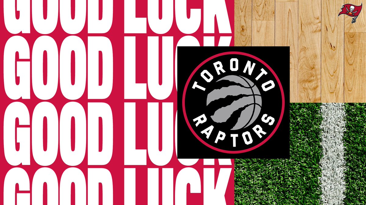Buccaneers's tweet photo. Welcome to #TeamTampaBay, @Raptors!

Even if it's only temporary 🙂 https://t.co/okYXN7fIp8