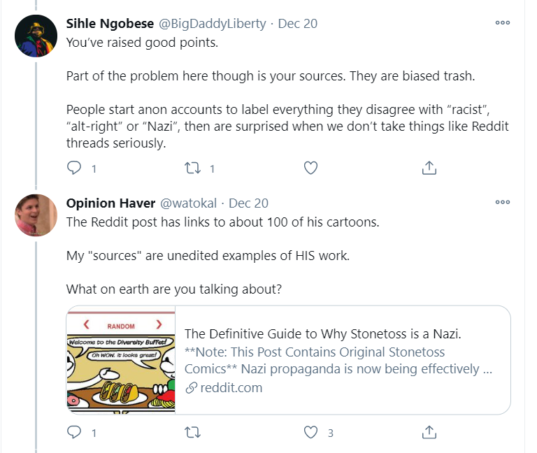 Step 5: continue to deny reality by questioning sources.A Reddit post with a long list of links to the cartoonist's work (i.e. the source material) can easily be brushed aside as "just some Reddit post".