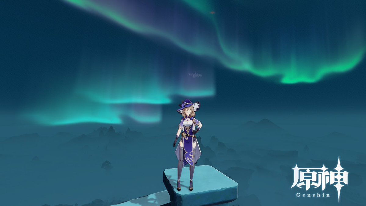 あとふぇあ ドラゴンスパイン頂上から 浮遊島と緋紅玉髄 浮遊島の右上 あれ どうやって取るの 原神