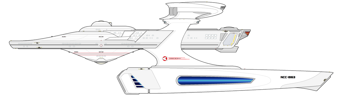 Belz_Zebuth's tweet photo. A little @StarTrek modernisation for the holidays. I decided to work a bit on the Miranda-class this time. #startrek #starship #scifi #sciencefiction #spaceship #ussreliant #mirandaclass https://t.co/HfpJL3O5qB