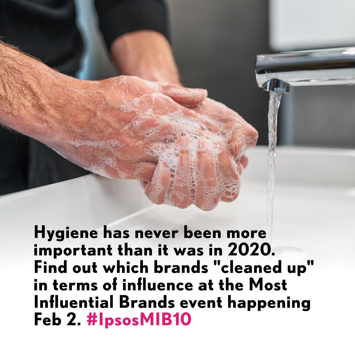 IpsosCanada's tweet photo. Whose gonna clean up on Feb 2nd? COVID pun intended. Will the pandemic's drivers of hygiene, health and safety impact your #brand ranking? Join us to hear who will be Cdn's Top 10 Most #Influential. #IpsosMIB10 @PublicisCanada @globemediagroup @ACA_tweets
https://t.co/iVZvNYSqpE https://t.co/bWkhQ9PzZO