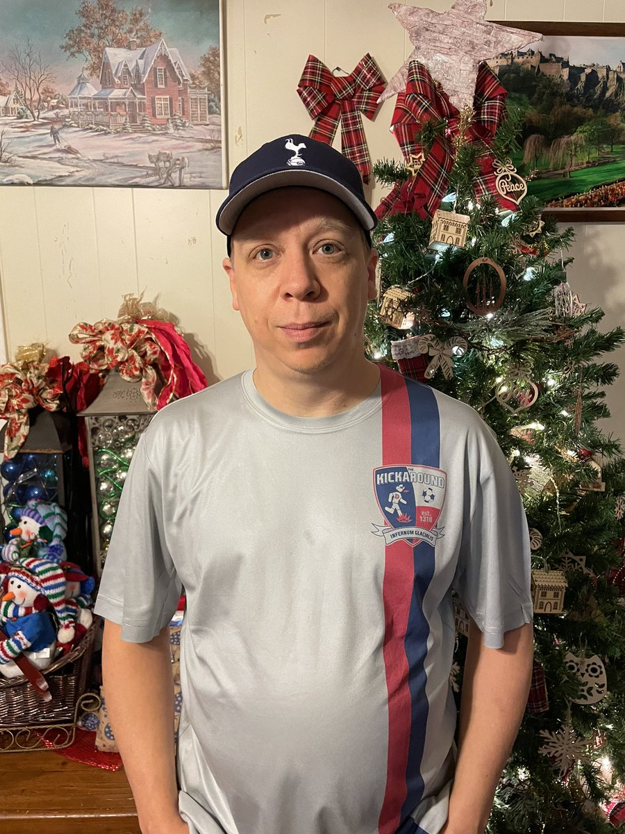 JasonGKessler's tweet photo. Getting ready for Tottenham v Stoke today with my @TheKickAround shirt! Thanks @peet2 for your soccer talk and all that implies! Go COYS https://t.co/oKlGOMJPxg