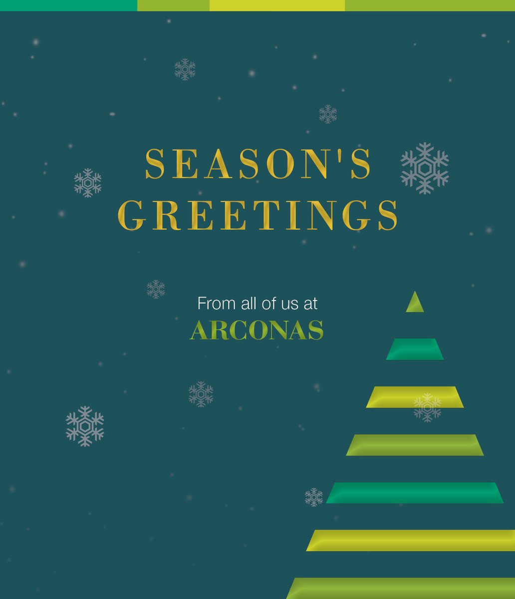 From all of us at Arconas, we wish you a happy and safe holiday season, and a prosperous new year. #seasonsgreetings #happyholidays2020