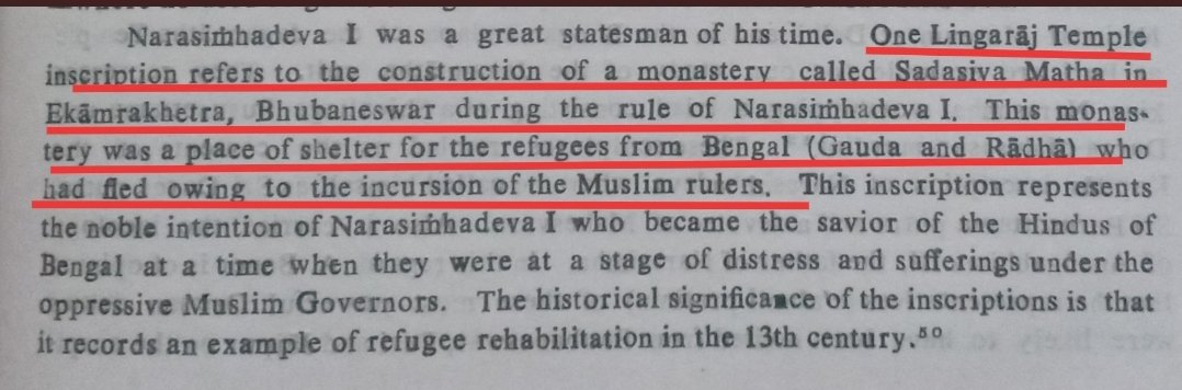 From there. For example he built a math named Sadasiva Math to give refugee to fleeing hindus of Bengal. Other than that there are theories that many Rajput rulers fleeing muslim persecution came to Odisha and were given shelter in tribal areas where they worked as feudatories