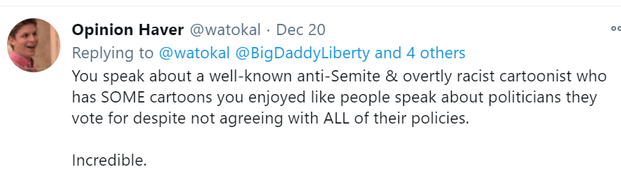 Step 6: now on to the euphemisms.Reframe naked anti-Semitism and race realism as "off-colour" remarks or "getting it wrong".Reframe "people pointing this out to you" as "people trying to 'deplatform' the artist and 'silence' him" or an attack on free speech somehow.