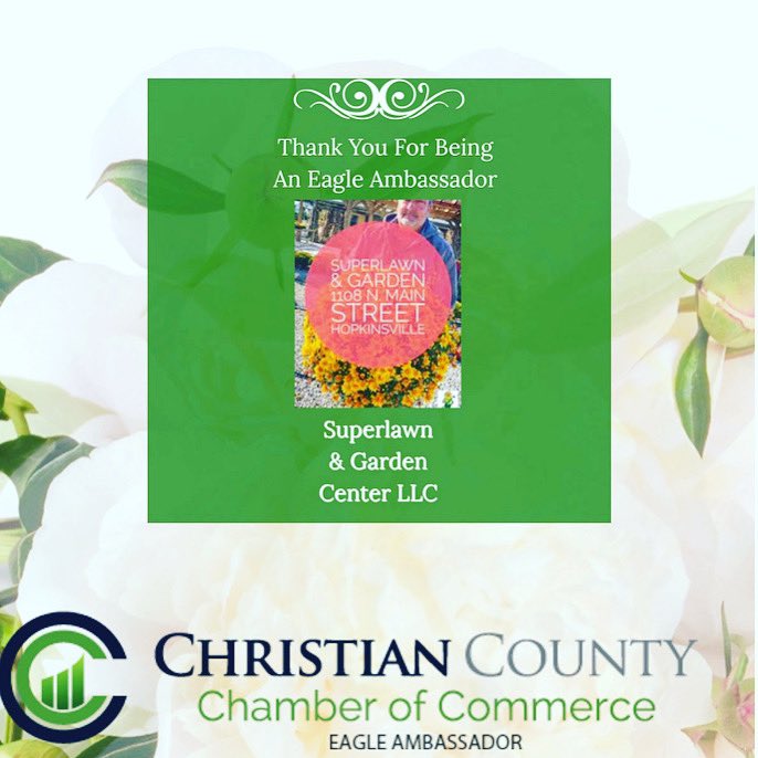 Thank you to Superlawn &amp; Garden Center in Hopkinsville for being an Eagle Ambassador this year!!