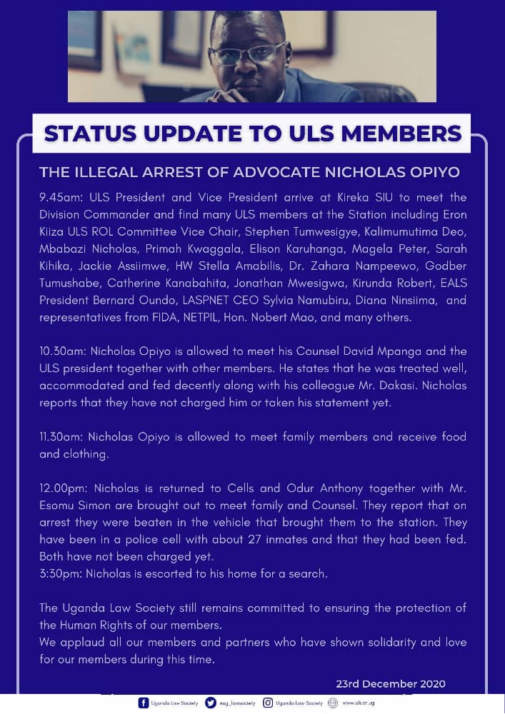 PheonaWall's tweet image. #freenicholasopio update 2.@ug_lawsociety @cepil_uganda @NetpilUganda @JudiciaryUG @CivsourceAfrica @LaspnetUganda @DefendDefenders @HRCUG