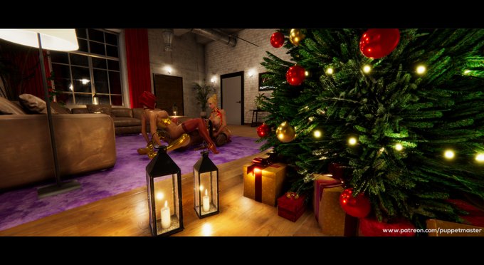 Merry Christmas &amp; Happy New Year 🎄🎇💦🍆😊  There is also a 2:50min video with Brittany, Trinity &amp; Jasmine<a href="/tag/puppetmaster3dx"class="tags"><span>#puppetmaster3dx</span></a>