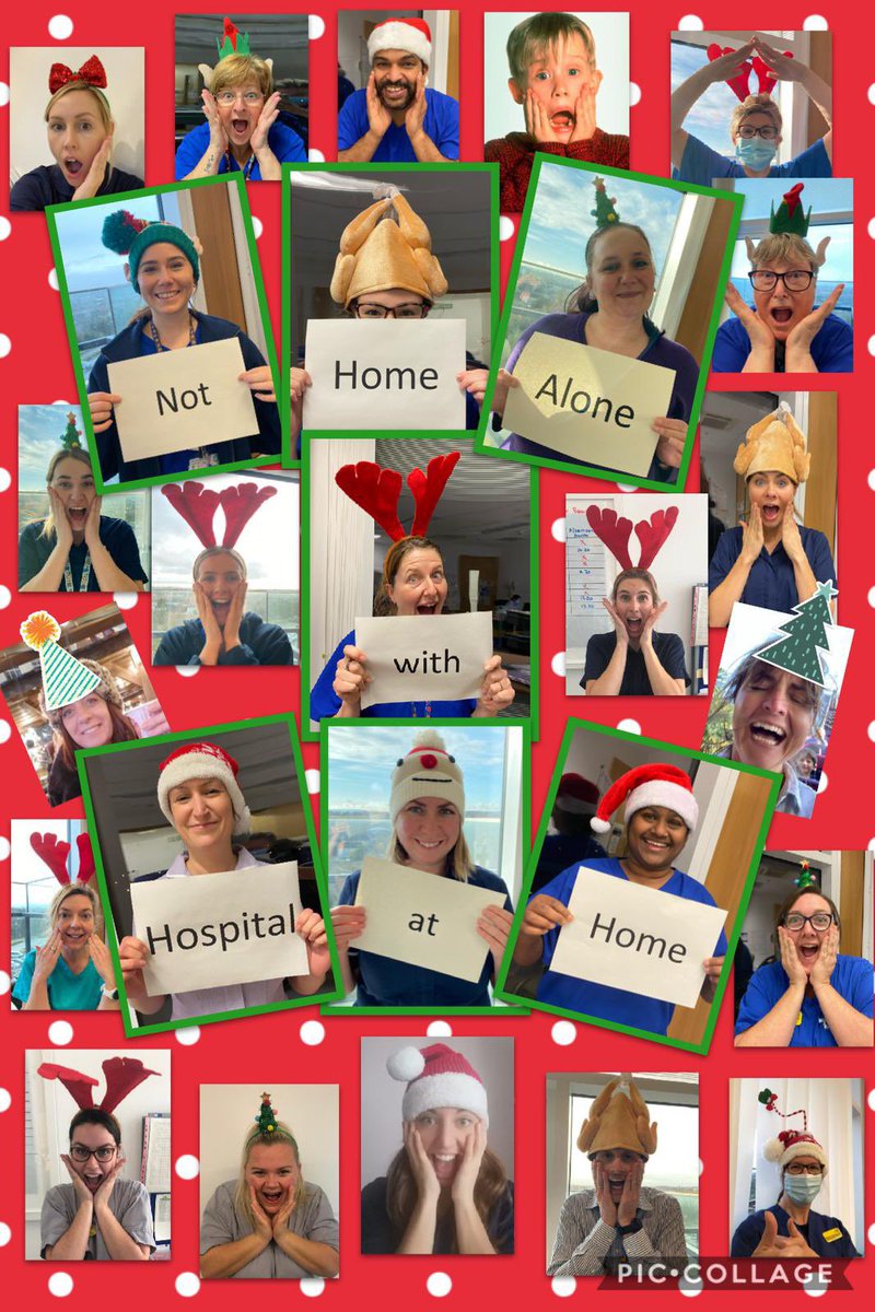 Merry Christmas from all of us at The Hospital at Home Team! ⭐️🎄🎁🏡 not home alone with hospital at home... #NHSChristmas
