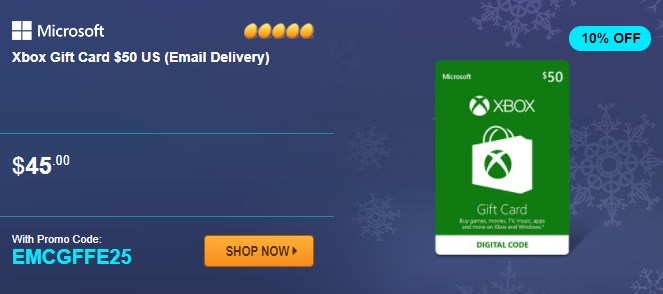 $45 xbox gift card