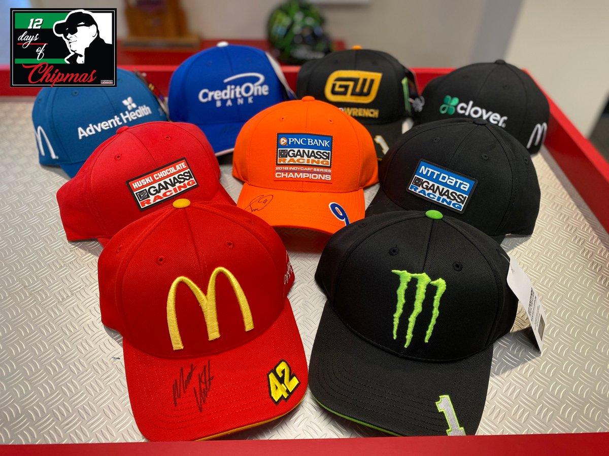 CGRTeams's tweet image. For day 11 of the #12DaysOfChipmas, we're giving away an entire set of team hats from our 2020 NASCAR &amp;amp; INDYCAR seasons! 🧢 

For your chance to win, just:
1) RT this tweet
2) Follow us

Winner selected after the holidays. 🎁