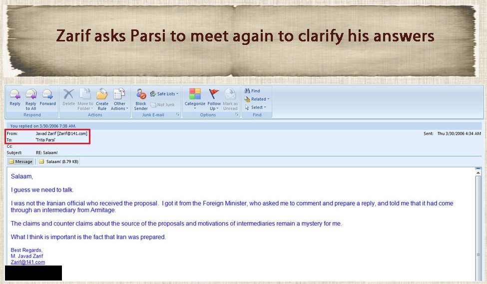 6)Parsi has a history of exchanging emails with Zarif.Here are just four examples.Thread below provides much more in detail. https://twitter.com/HeshmatAlavi/status/1333428503442763776?s=20