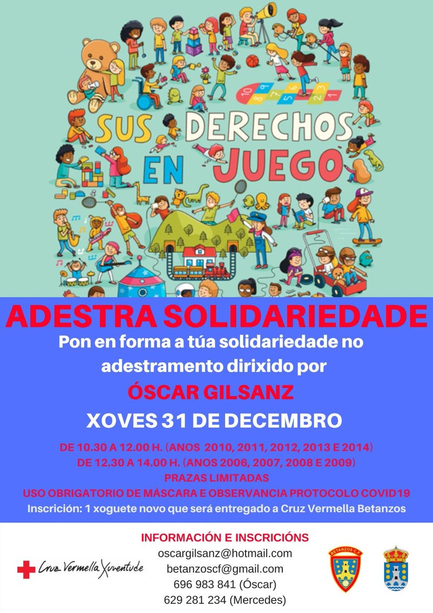Entre todos, faremos que ningún neno se quede sen o seu xoguete neste Nadal. #5ºAdestraSolidariedade #XoguemosTodos