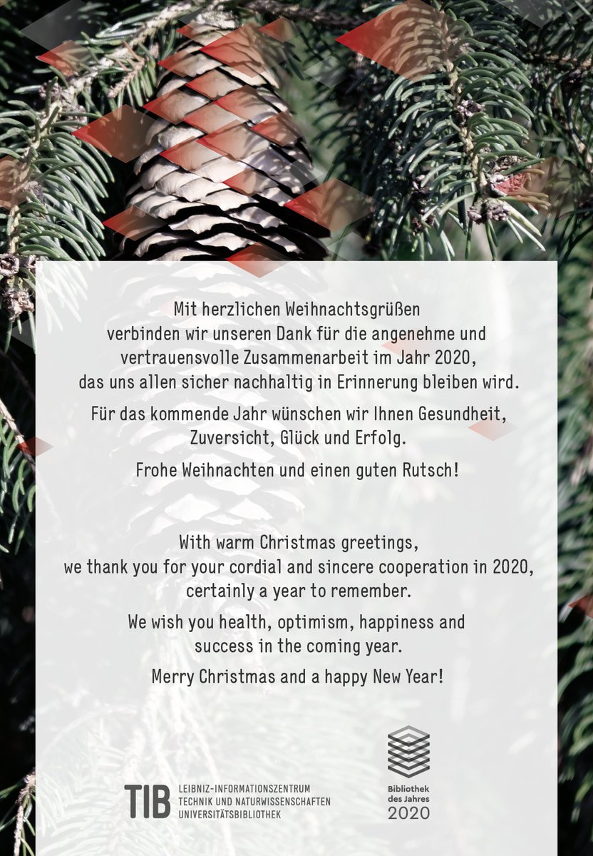 We wish you Merry Christmas and a Healthy New Year. Many thanks for the hard work and the fruitful collaborations. <a href="/TIB_SDM/">TIB SDM🇺🇦</a> @TIBHannover <a href="/NoBIAS_ITN/">NoBIAS ITN Project</a> <a href="/Clarify2020/">Clarify Project</a> <a href="/Project_IASIS/">Project IASIS</a> <a href="/BigMedilytics/">BigMedilytics</a> <a href="/us_bridge/">BRIDGE-US</a> <a href="/PLATOON_EU/">PLATOON #DigitalEnergy 🇪🇺 Project</a> <a href="/QualiChain/">QualiChain</a> <a href="/P4LUCAT/">P4-LUCAT project</a>